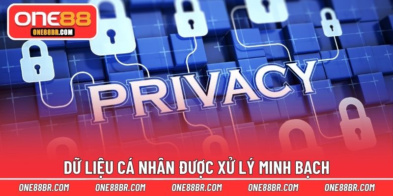 Dữ liệu cá nhân được xử lý minh bạch